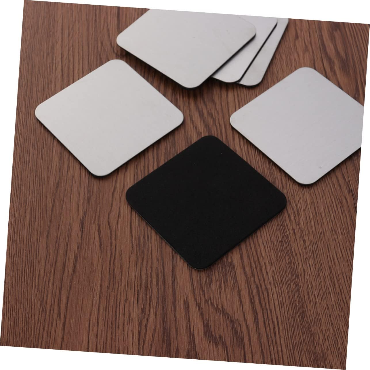 6pcs Non- Stainless Steel Set Base Holder Square Cup Mats for Dining and Kitchen Use