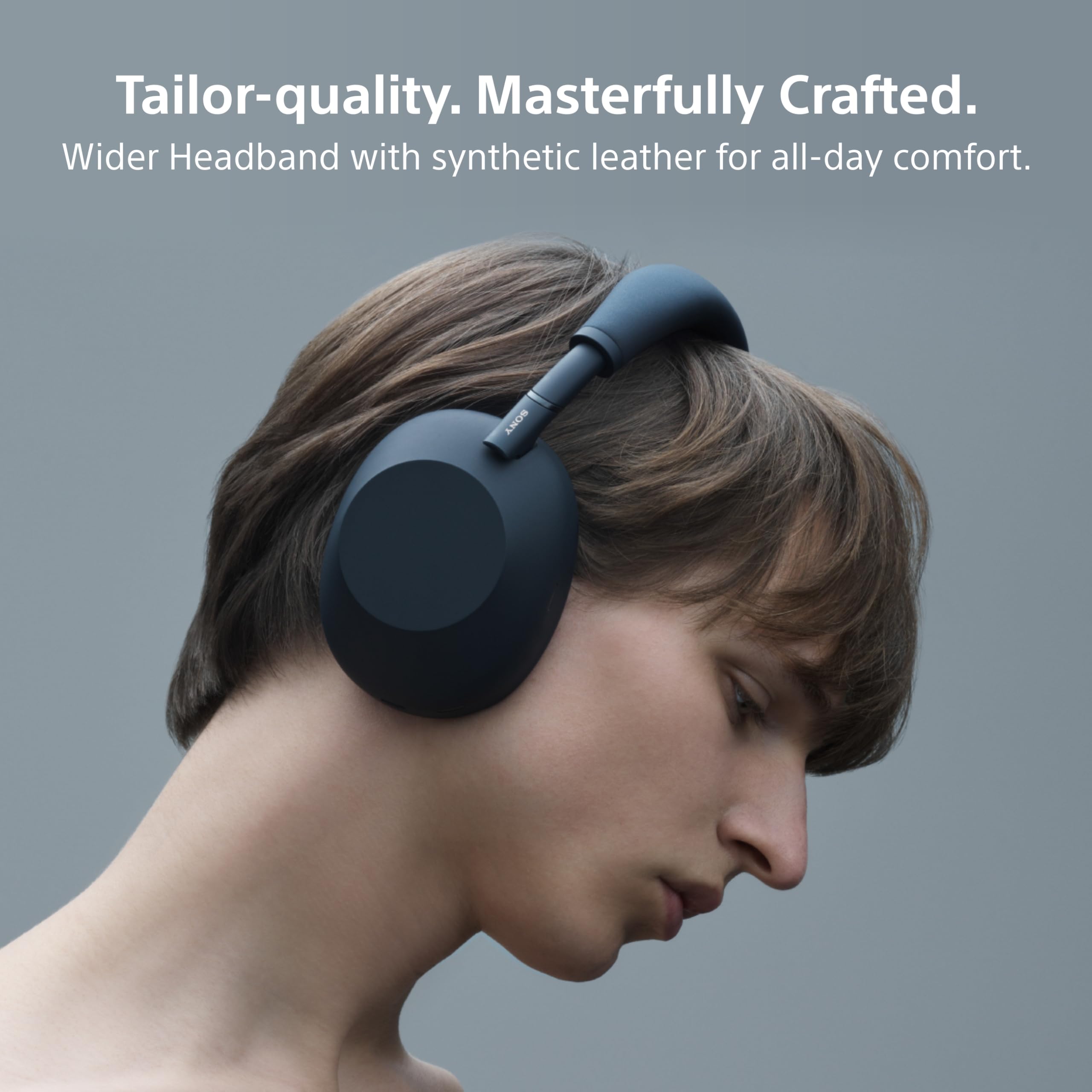 SONY WH-1000XM6 Auriculares inalámbricos con cancelación de ruido sobre la oreja, sonido de alta resolución Signature Midnight Blue (Reacondicionado)
