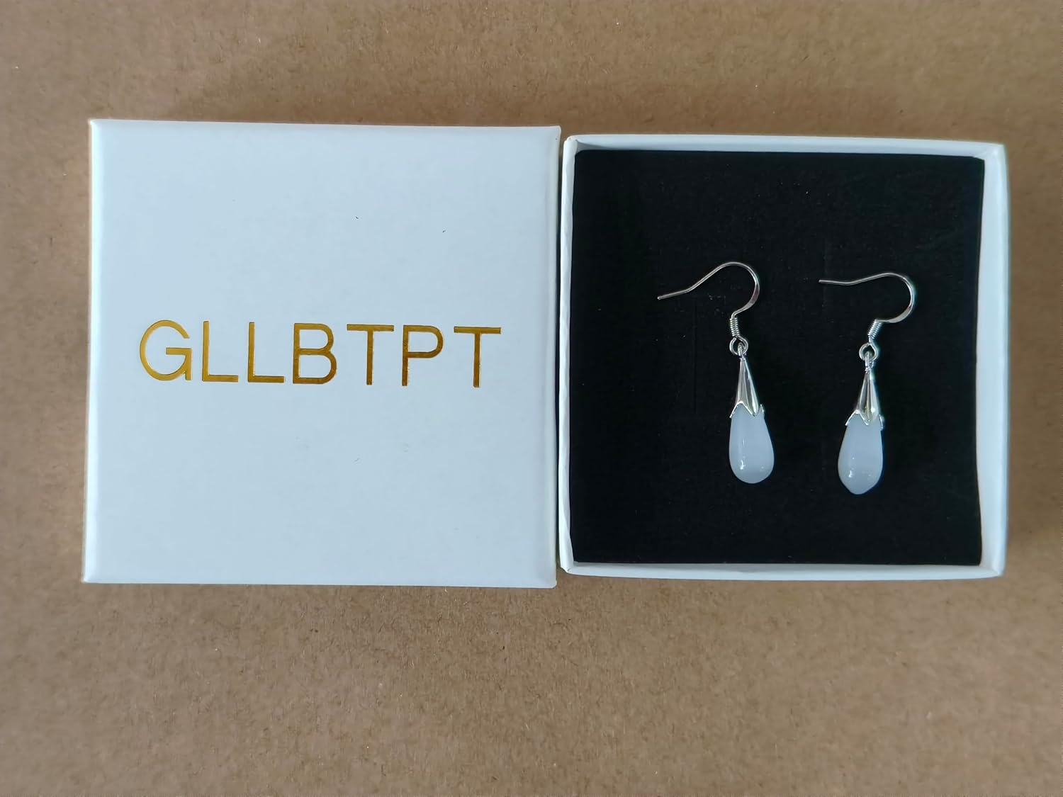 Natural White Opal Earrings in Sterling Silver,925 Sterling Silver Earrings for Women,Long Dangle Drop Earrings for Women Teen Girls - Image 3