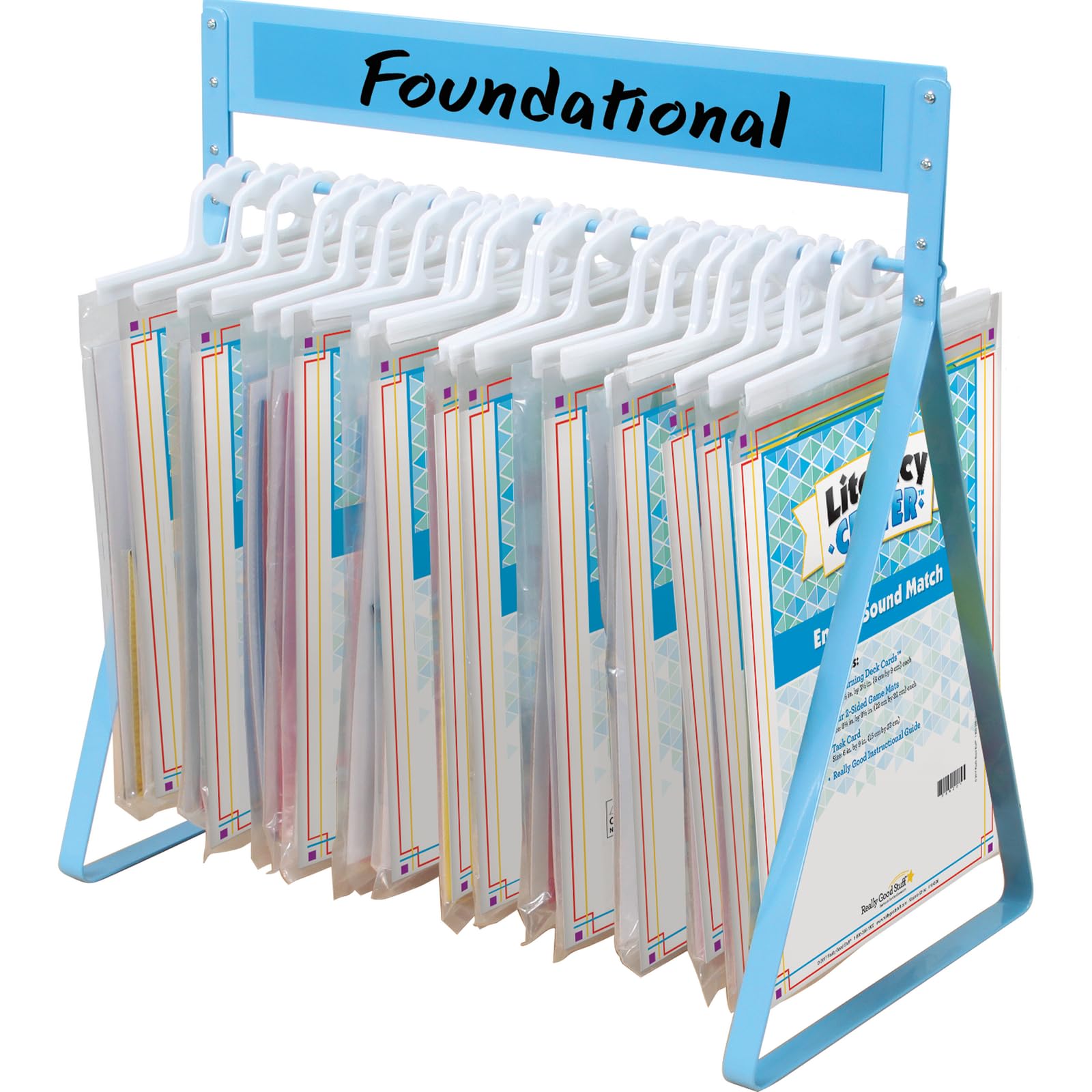 Really Good Stuff Foundational Skills Literacy Centers - Grades K-1-12 Literacy Centers, 1 Rack
