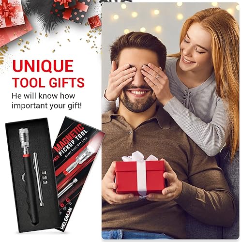 Miniatura 3 de Herramientas de regalo para hombres, rellenos de calcetines de Navidad, paquete de 2 herramientas magnéticas de recogida para hombres, juego de