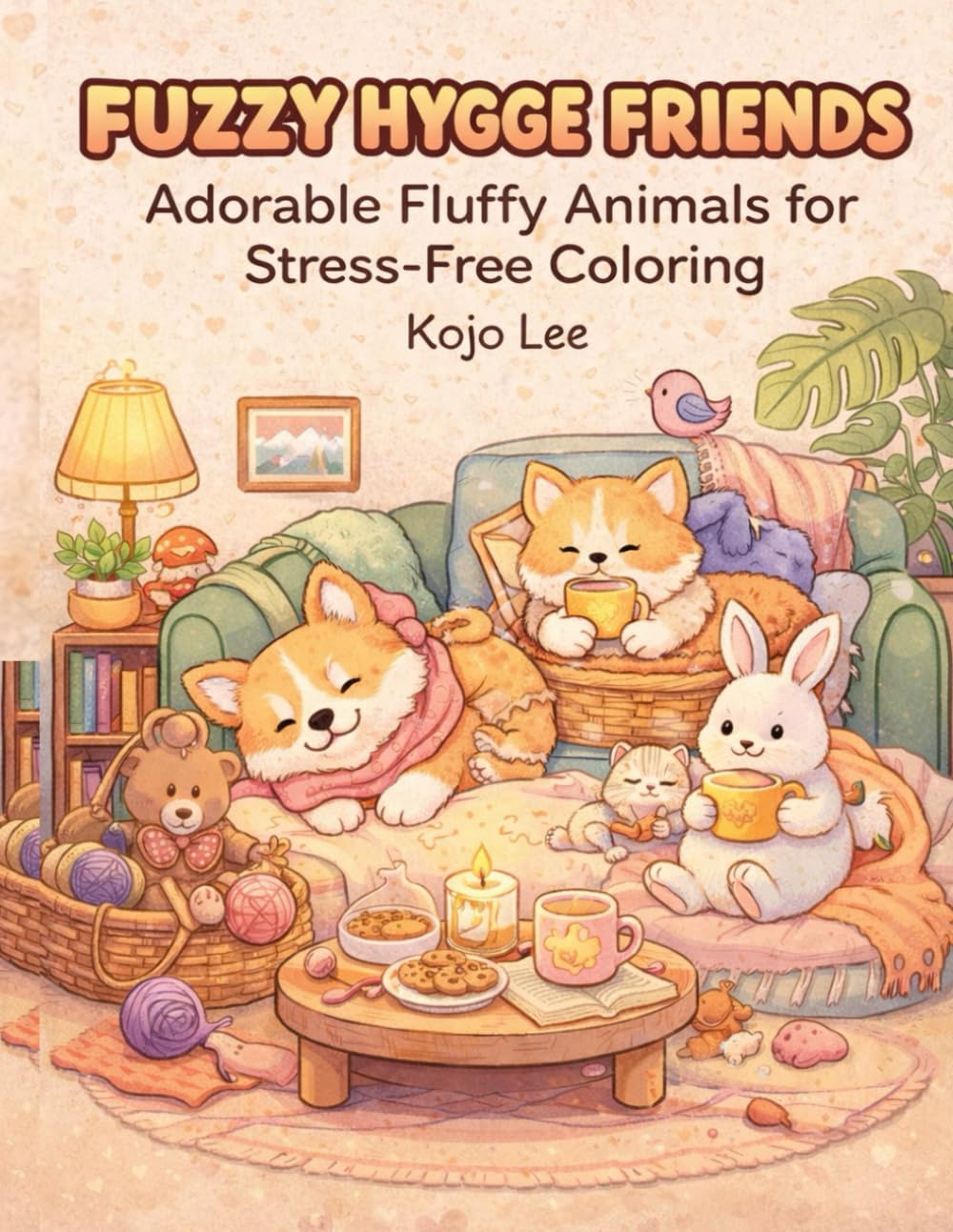 Fuzzy Hygge Friends: Adorable Fluffy Animals for Stress-Free Coloring