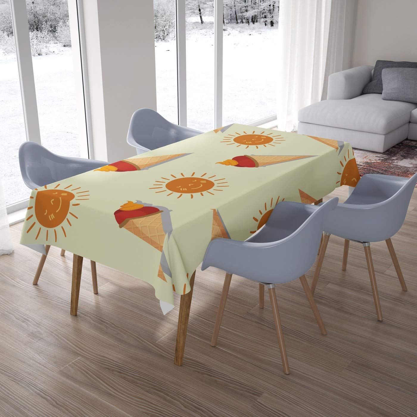 Bonamaison Kitchen Decoration, Tablecloth, 140cm x 200cm - Designed and Manufactured in Turkey