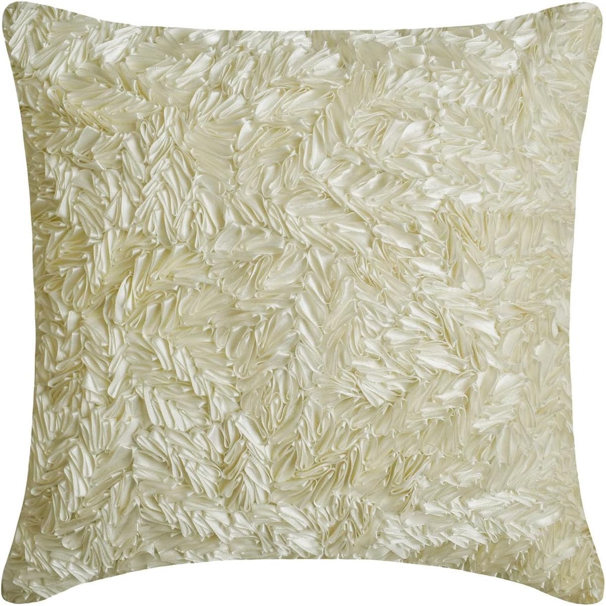 The HomeCentric Cushion Cover, Ivory Throw Pillows for