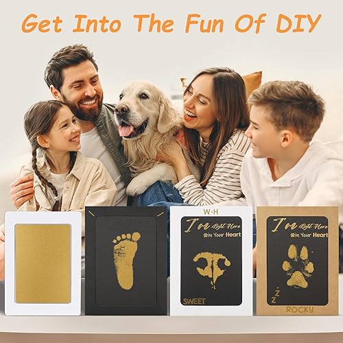 Miniatura 9 de Kit de impresión de huellas sin tinta, kit de impresión de huellas de perro, kit de impresión de nariz de perro, almohadillas de tinta de tacto Negro