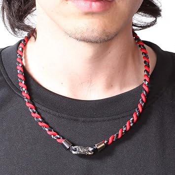 PHITEN Tornado Chrome Titanium Necklace
