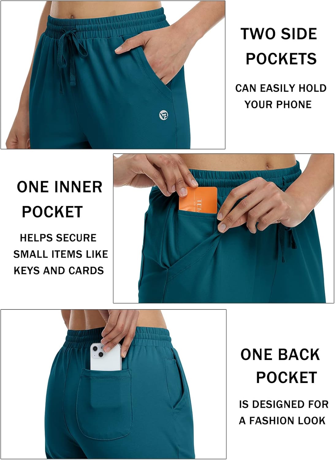 Women's Capri Pants Cotton Jersey Yoga Capris Drawstring Joggers Workout Sweatpants Loose Lounge Crop Pants Pockets - Image 5