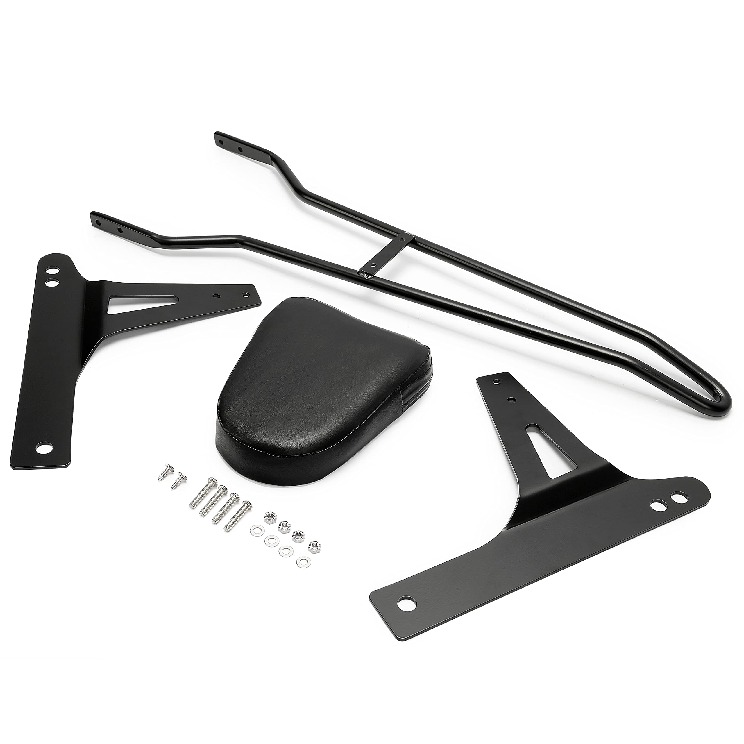 (incomplete ) Detachable Black Backrest Sissy Bar Compatible with 2006-up Harley Davidson Dyna Street Bob FXDB EFI FXDBI Super Glide FXD Custom FXDC