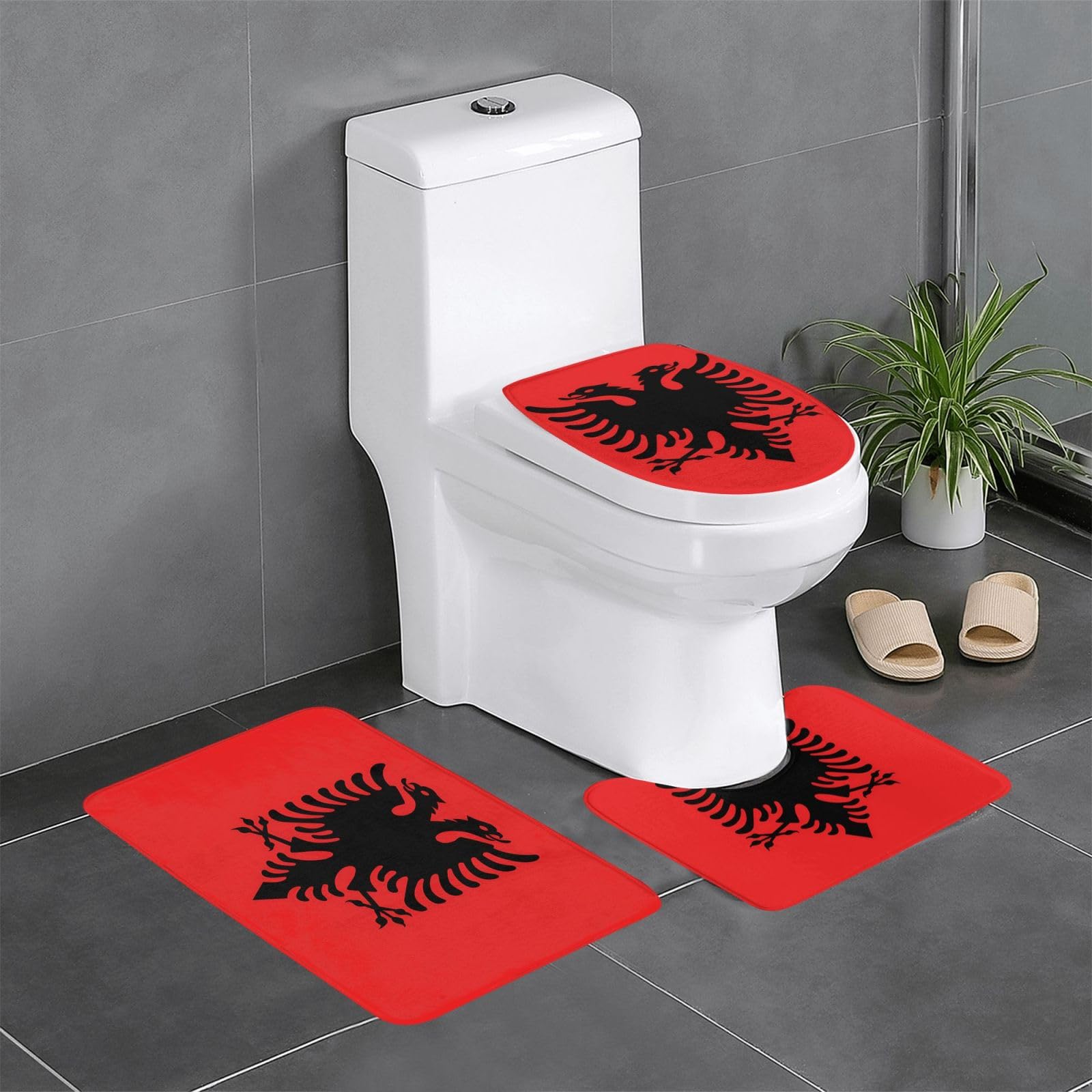 Tapis de salle de bain facile à nettoyer pour sol glissant