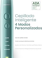 Vista 4 de Aquasonic Vibe Series Ultra-Whitening Cepillo de dientes – Cepillo de dientes eléctrico aceptado por ADA – 8 cabezales de cepillo y estuche de viaje