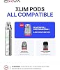 OXVA Xlim Go 2 Pod Kit 30W- 1500mAh Fast-Charging Battery, Adjustable Airflow, 2ml Leak-Resistant Pod, Compatible with Xlim V3 & EZ Pods, MTL & RDL Vaping- Nicotine Free (Metal Silver Kit)