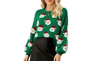 Christmas Cheer for Women: Long Sleeve Merriment in a Festive Pullover