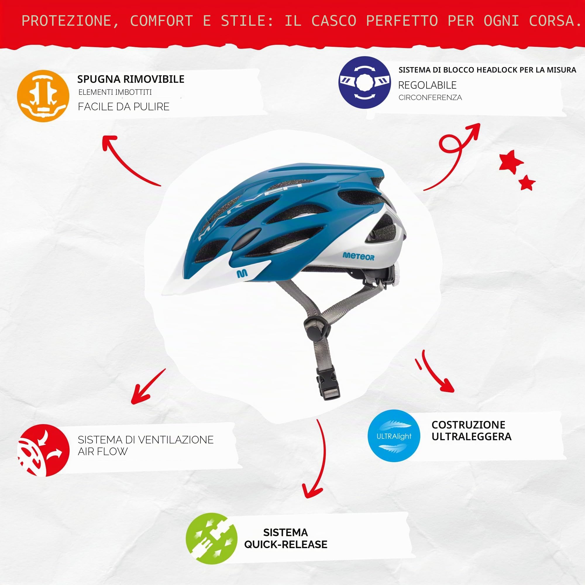 Casco Bici per Giovani e Adulti - Donna e Uomo - Caschi Perfetto per Downhill Enduro MTB - Helmet per Tutte Le Forme di attività in Bicicletta - Marven
