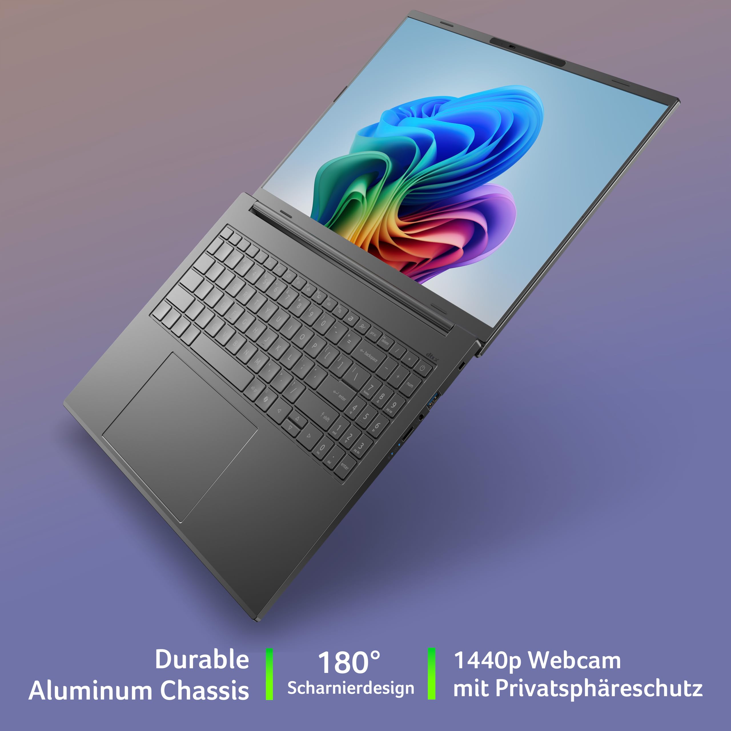 Acer Aspire 16 AI A16-11M-X1CW Laptop, 16" WUXGA IPS 120Hz, Snapdragon X X1-26-100, 16GB RAM, 512GB SSD, Windows 11