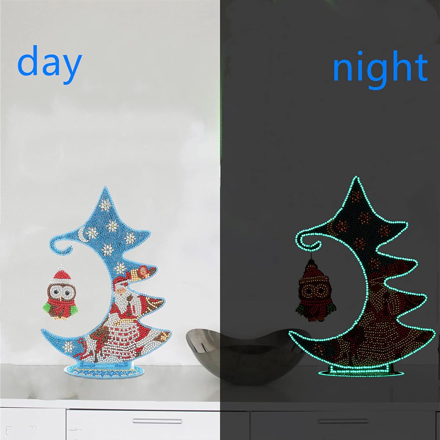YEESAM Art Christmas Snowman Tabletop Diamond Art Kits - Image 4
