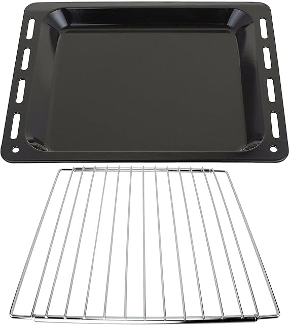 SPARES2GO Baking Tray + Extendable Locking Arm Shelf compatible with SMEG Oven Cooker