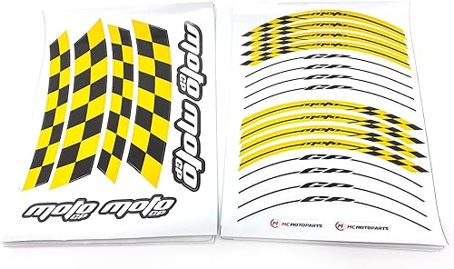 Miniatura 8 de MC MOTOPARTS Calcomanías de llanta de 17 pulgadas compatibles con ZX-10R ZX-6R ZX-6RR 636 Z900 Z1000 Z650 Ninja 400 Blanco