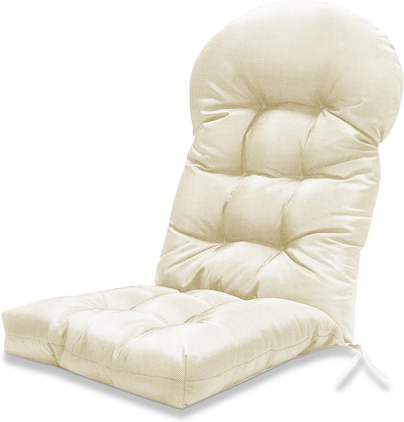 Patio Chair Cushions High Back Thick Chair Pads Adirondack Chair Cushion, Waterproof Fade- Resistant Patio Chairs Cushion Throw Rocking Chair Cushions Outdoor and Indoor,44in*19in (Biege)