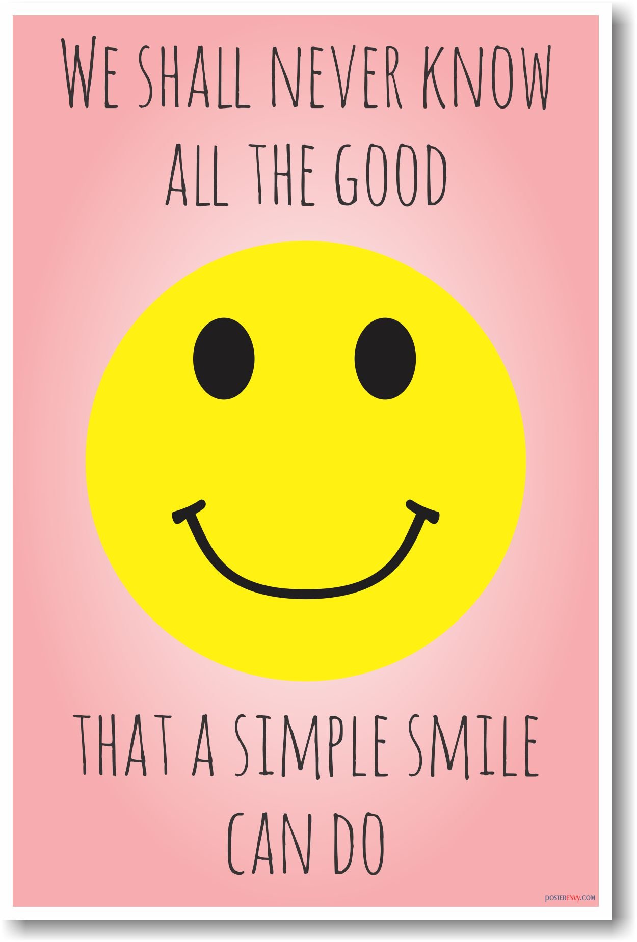 Poster de motivation We Shall Never Know affiche murale zen