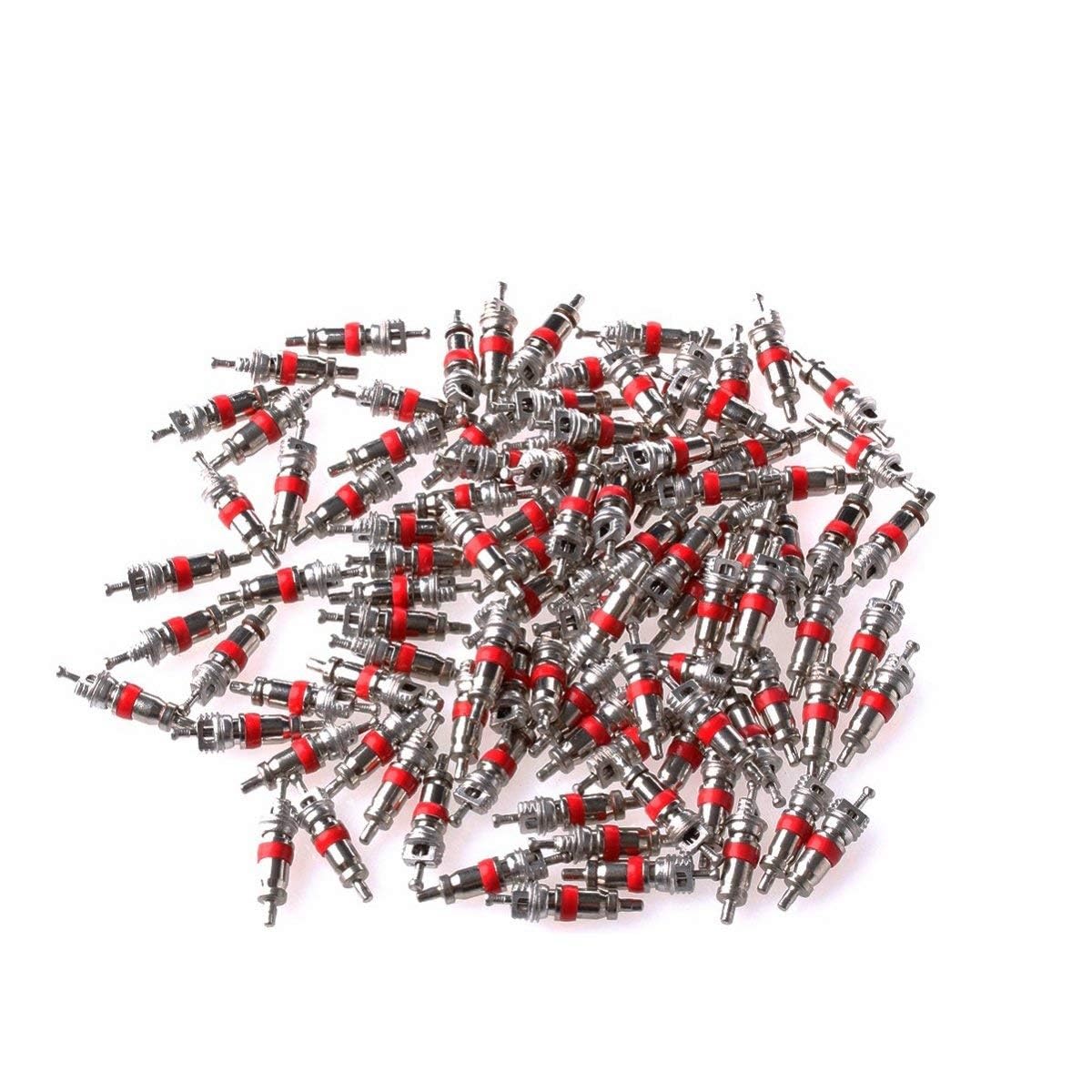 DELUX AUTOMOTIVE® Car,Motorcycle (Bike),Scooter Replacement Tire Valve Stem Core Part - Pack of 100 Pieces