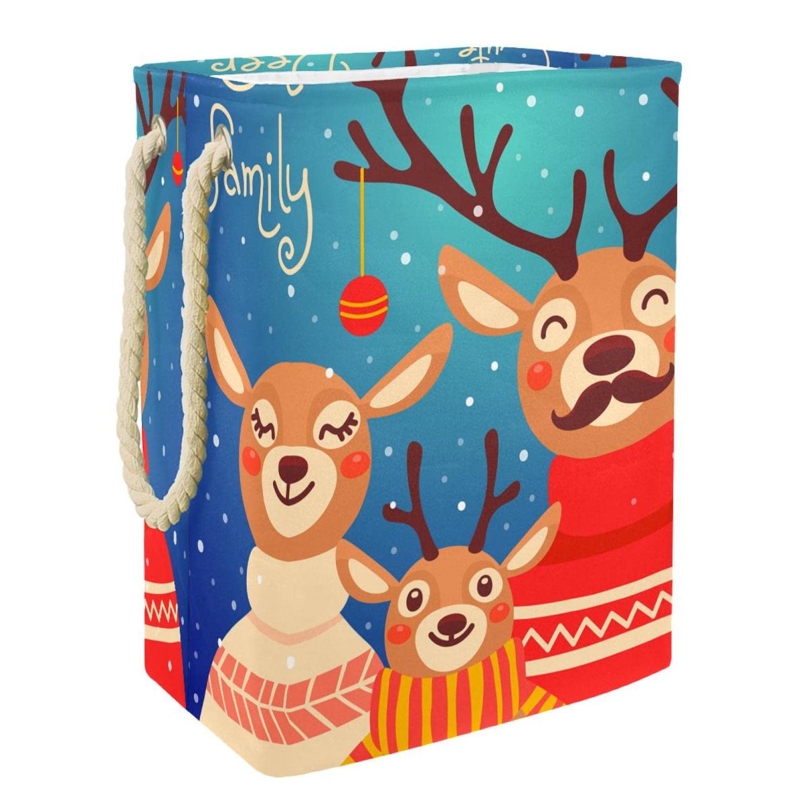 Panier à linge de chambre et dortoir universitaire Raindeer Family