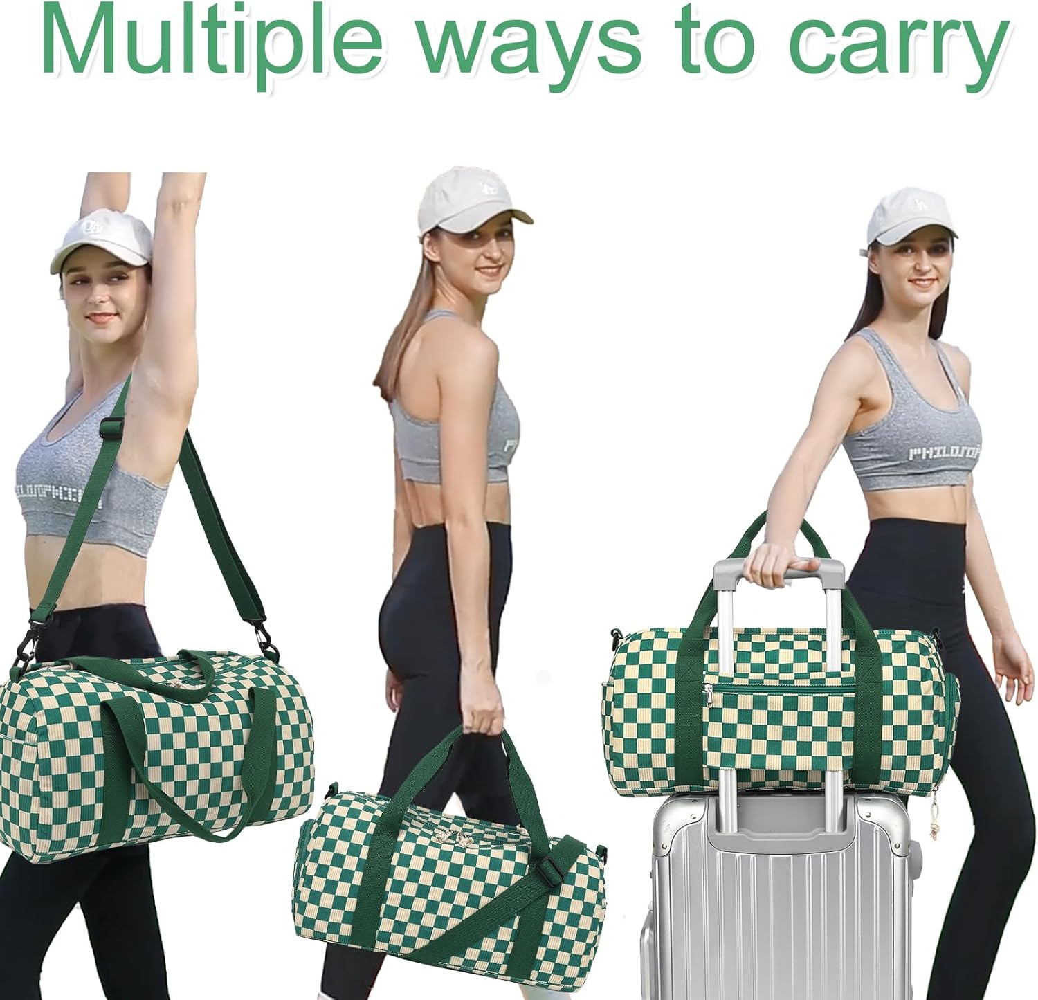 BLUBOON Duffle Bag Girls Kids Cute Gym Bag with Shoes Compartment & Wet Separation Waterproof Sports Overnight Travel Bag - Image 5