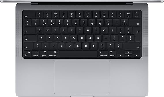 2021 Apple MacBook Pro with Apple M1 Pro chip (14-inch, 16GB RAM, 512GB SSD) (QWERTY English) Space Grey (Renewed)