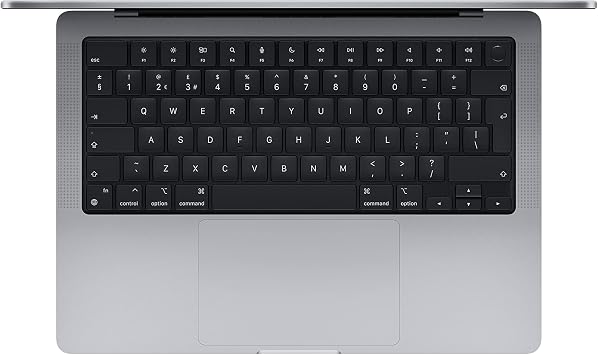2021 Apple MacBook Pro with Apple M1 Pro chip (14-inch, 16GB RAM, 512GB SSD) (QWERTY English) Space Grey (Renewed)