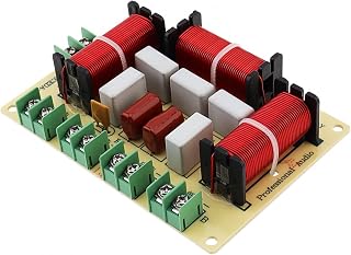 DriSentri 4-Way Speaker Crossover 120W 4-8 Ohm HiFi Divider - Precise 780Hz/5200Hz for Dual Woofer Home Stereo DIY Upgrade
