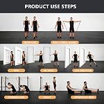 VEICK Bandes de résistance, bandes d'entraînement, bandes de résistance pour travailler avec des poignées pour les hommes et les femmes, bandes exercisantes pour les poids de fitness travailler à la maison