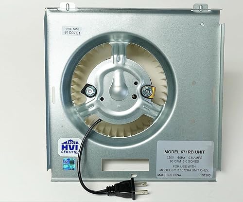 Miniatura 2 de S97017708 - Se adapta a Broan Nutone Bath Fan Motor Asm. 671RB 100600 71731998
