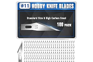 100PCS Exacto Knife Blades, Number 11 Blades Precision Cutting