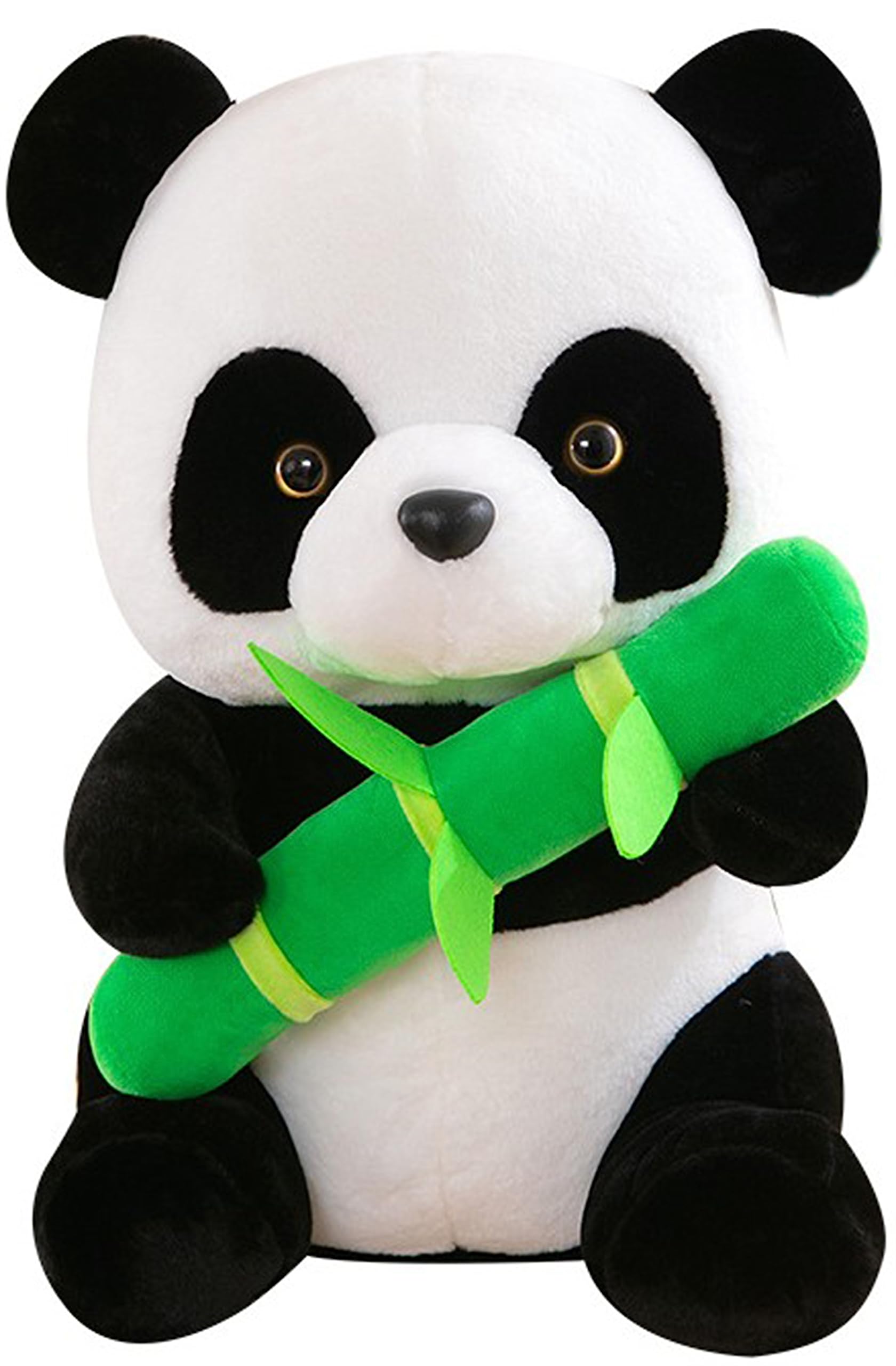 LANFIRE Panda Animal Plush Stuffed Toy Cute Plush Animal Pillow Plush Doll,Gift for Boys Girls (White Black, 11.8 in)