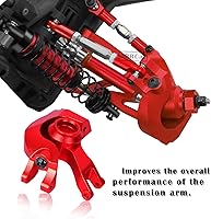 Vista 6 de Pieza de mejoras para 110 SentonGranitoBigRockVorteks 3S Blx MEGA550 4X4, bloque de dirección frontal de aluminio, nudillos, cubos C, bloques