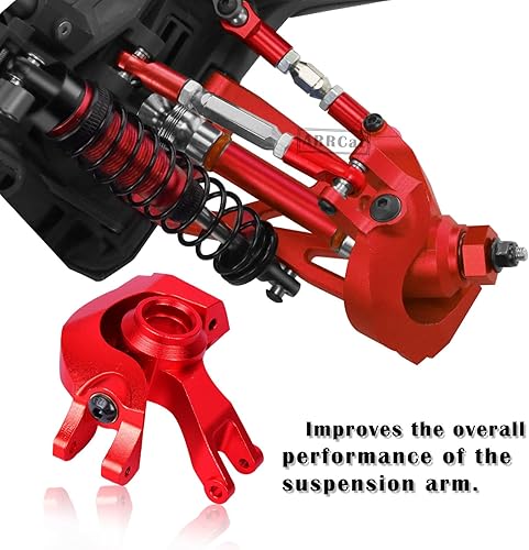 Miniatura 6 de Pieza de mejoras para 110 SentonGranitoBigRockVorteks 3S Blx MEGA550 4X4, bloque de dirección frontal de aluminio, nudillos, cubos C, bloques de
