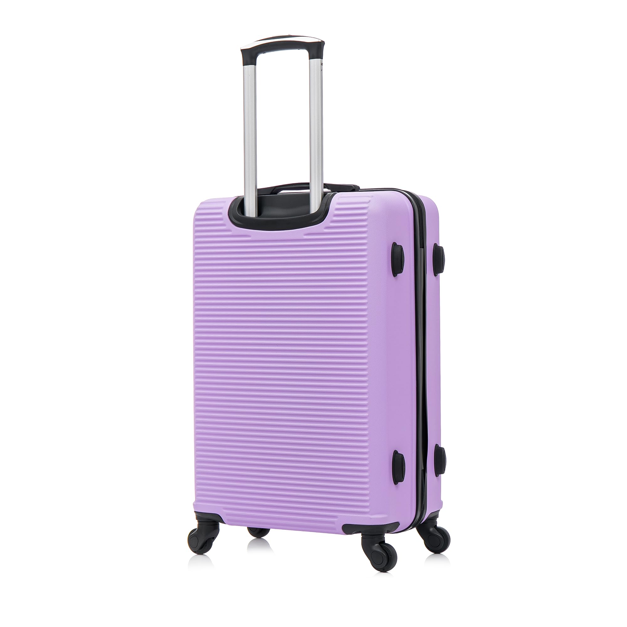 CELIMS - Średnia Walizka Sztywna na 4 kółkach Lekka Bagaż Rejestrowany 23kg 65cm | Zamek Zintegrowany | ABS | Średni Bagaż na 4 kółkach 65cm | Walizka Weekendowa | Fioletowy