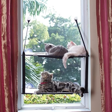 LIFIS Cat Window Perch Cat Hammock 