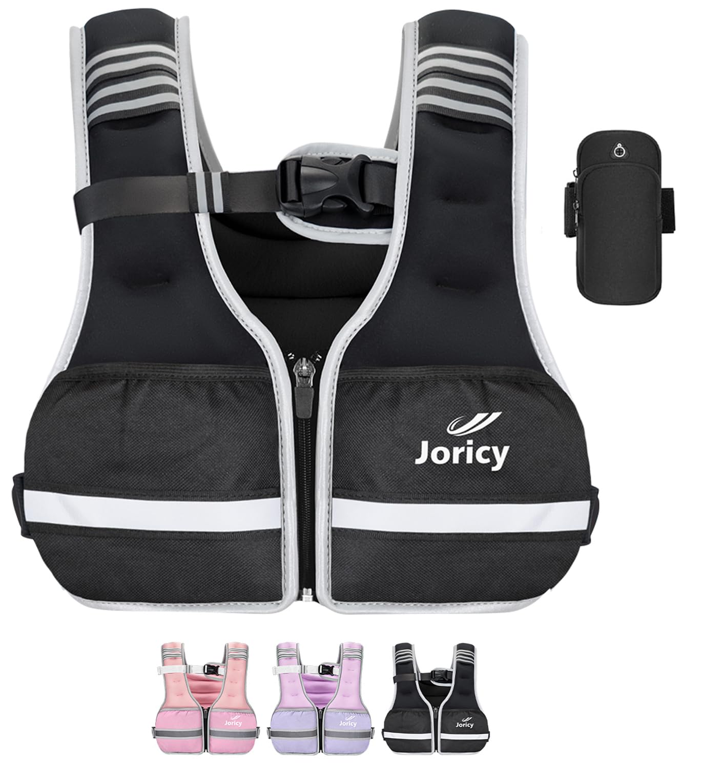 Weighted Vest Woman Men 6lb 8lb 10lb 12lb 14lb 16lb 20lb 25lb 30lb Weight Vest Zipper Front Rucking