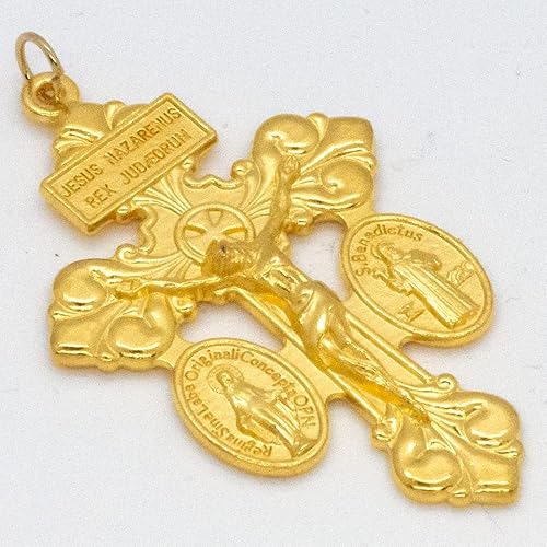 Miniatura 9 de Venerare Cruz de perdón católico de lujo - Paquete de 5 (Gunmetal)