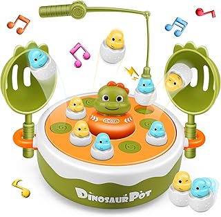 nicknack Dinosaur Operation Board Games, 4 in 1 Magnetic Fis
