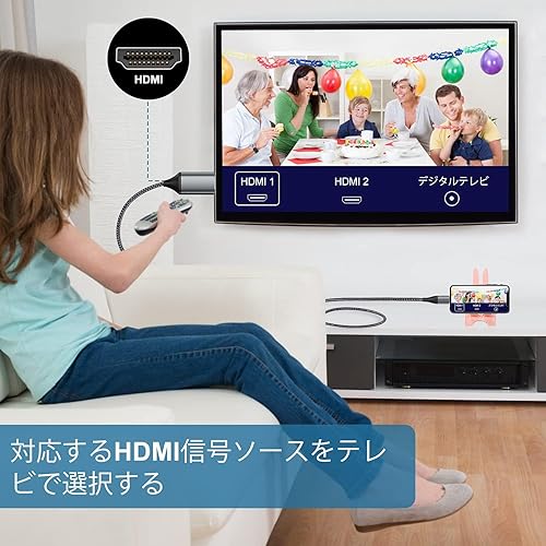 Miniatura 9 de JUCONU Cable HDMI para iPhone a TV, conector adaptador de iluminación a HDMI compatible con iPhone 14, 13, 12, 11 y salida de TV de YouTube con