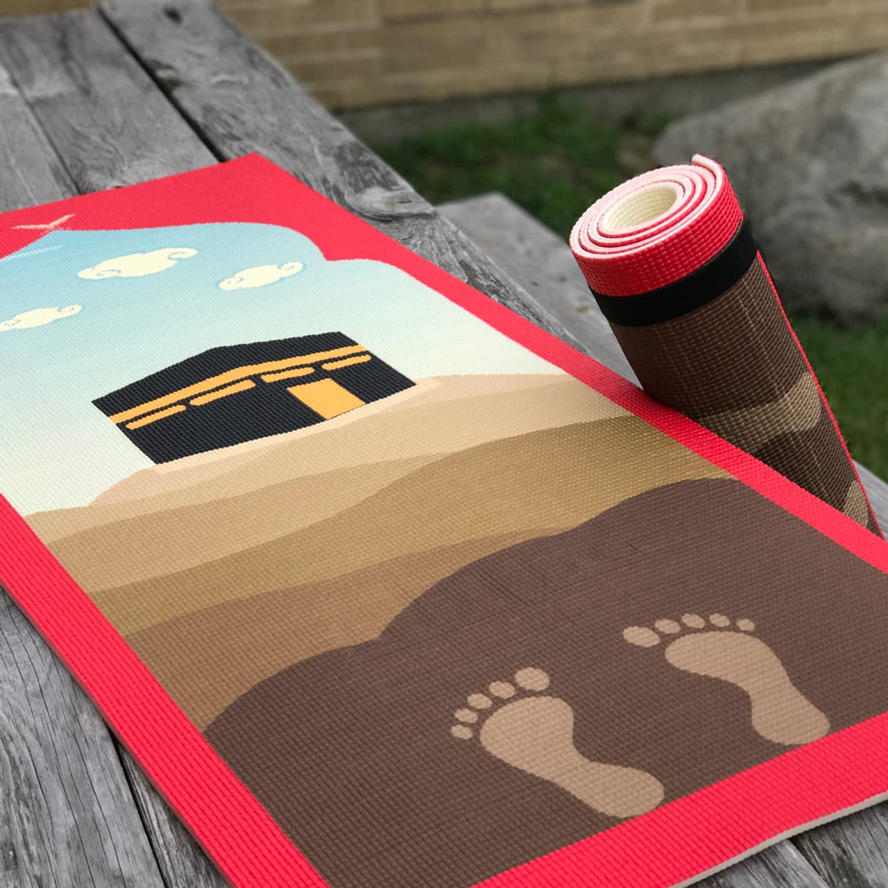 Children's Rollable Sajda Mat (With Carry-On Strap)