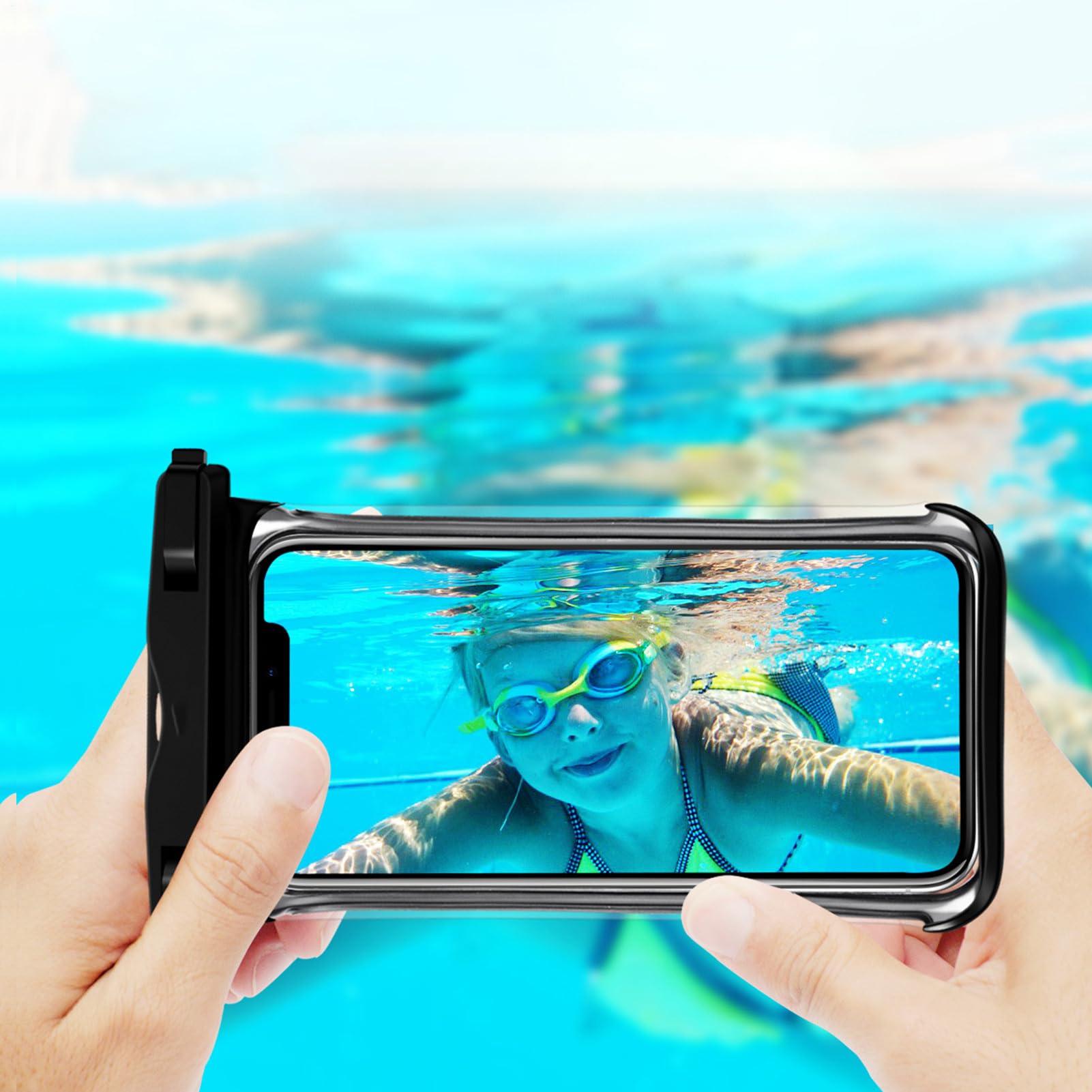 Generico Waterproof Phone Case with Lanyard, Clear Floating Phone Pouch, Touchscreen Compatible, Watertight & Dustproof, Outdoor Accessories for Beach, Swimming, Snorkeling, Kayaking