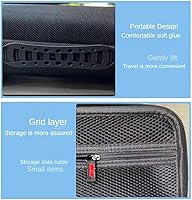 Vista 7 de Voikoli - Carcasa rígida de Eva compatible con ASUS ROG Ally Gaming de mano, a prueba de golpes, elegante y duradera (negro)