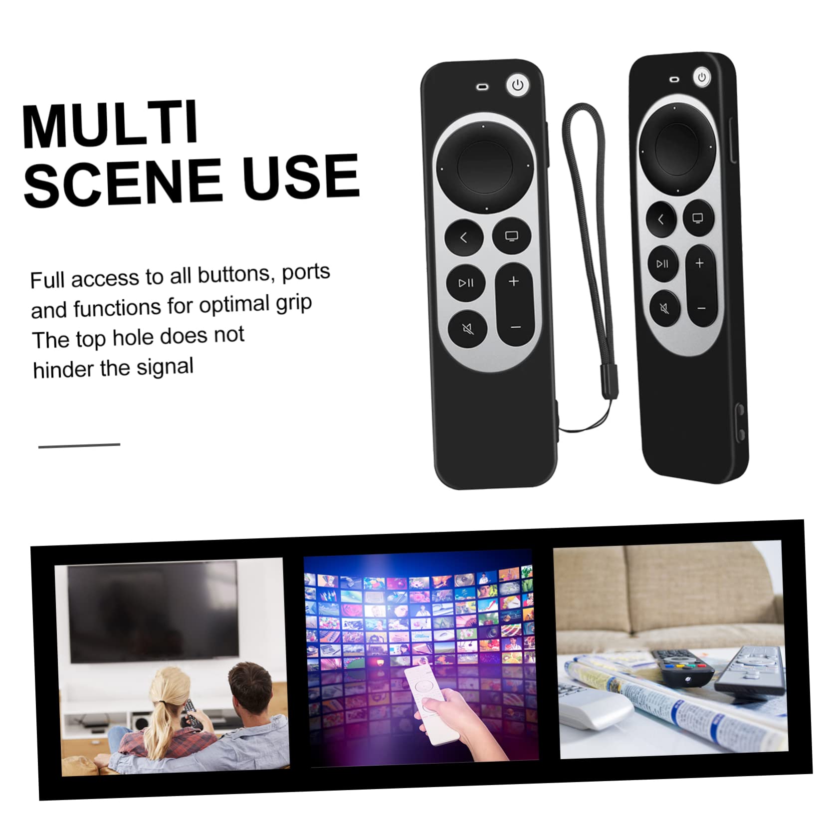 jojofuny 5pezzi Custodia Protettiva Per Telecomando Antiscivolo e Shockproof Facile Installare Accessorio Per Controllo Tv Con Design e Resistente