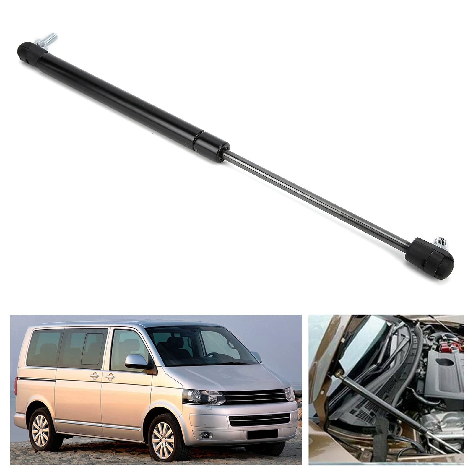 Akozon Soporte de elevación de capó de coche, Soporte para levantar el capó Resorte de gas 7E0823359 Reemplazo de acero para T5 Transporter 2003‑2015