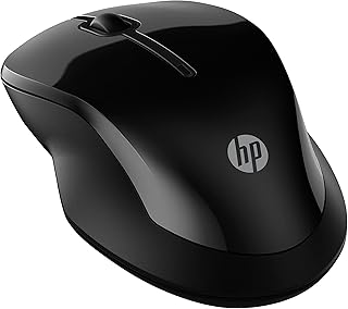 HP 250 Wireless Dual Mouse (USB-A and Bluetooth 5.0 Connection, up to 1600 dpi, Ambidextrous, Non-Slip Sides, Compatible W…
