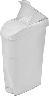 Sponsored Ad - Alpine Step-On Sanitary Napkin Receptacle – Large Tampon / Diaper Holder for Bathroom Provides Clean & Odo...