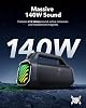 Soundcore Boom 2 Plus Parlante Bluetooth Portátil de Anker, 140W, IPX7 | Audio de 2+2 Canales, BassUp 2.0, 20H de Reproducción, Carga Rápida, Luces RGB, Banco de Energía, Bluetooth 6.0, para Camping y Playa 5