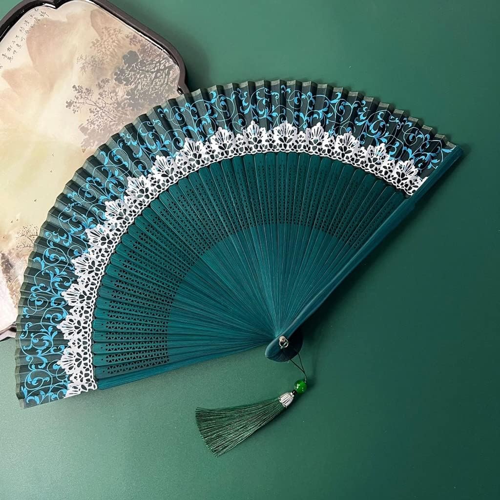 Color Changing Silk Hand Folding Fan Decorative Wedding Party Photography Dancing Prop